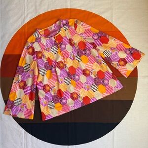 1970s bell sleeve top